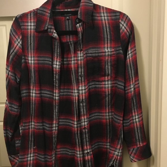 Madewell Ex-Boyfriend Rollins Plaid Flannel XS - Picture 4 of 5